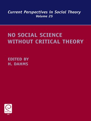 cover image of Current Perspectives in Social Theory, Volume 25